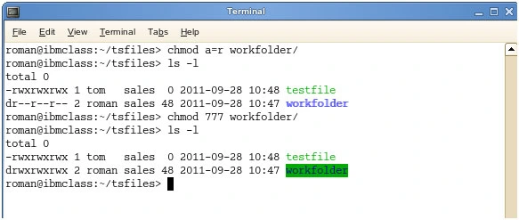 chmod 777 command using numeric code