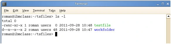 Changing groups of files in the terminal